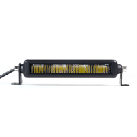 Barre lumineuse mince bicolore série 54 avec faisceau de conduite 10 pouces 60W 6000K pour voitures, camions, VTT, UTV
