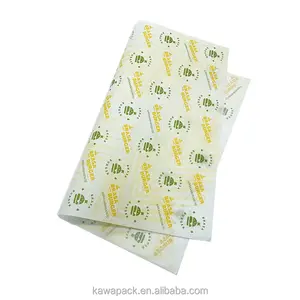 Custom Burger Logo Printing Snack Wrapping Greaseproof Paper For Packing