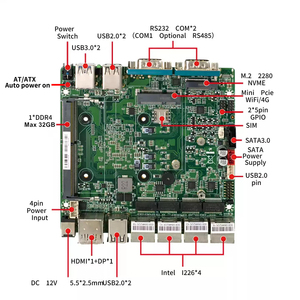 มินิพีซีไร้พัดลม Intel N150 N100 ปี 2026 พร้อมพอร์ต LAN 4x2.5G ชิปประมวลผล i226-V 2*COM DDR4 NVMe ระบบระบายความร้อนที่มีประสิทธิภาพ ไฟร์วอลล์พีซี คอมพิวเตอร์อุตสาหกรรม - Product Image 5