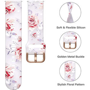 Correa de Silicona de 20 mm con Hebilla Dorada Rosa para Reloj Inteligente, Diseño Deportivo, Repuesto para Watch <span class=keywords><strong>GT</strong></span> <span class=keywords><strong>3</strong></span> <span class=keywords><strong>Pro</strong></span> de 43 mm en 6 Colores - Product Image 4