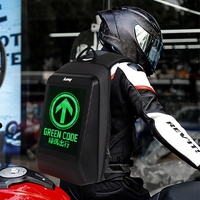 LOY T4 Mochila LED Programable Control APP Pantalla Digital Impermeable, Para Mujer Hombre Moto Mochilas Publicidad Exterior