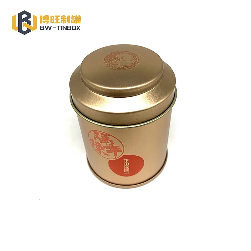 Tin trường hợp tùy chỉnh Trà hộp đen nước giải khát trà container in với bản lề hình chữ nhật latas de kim loại Cmyk tinplate trà có thể