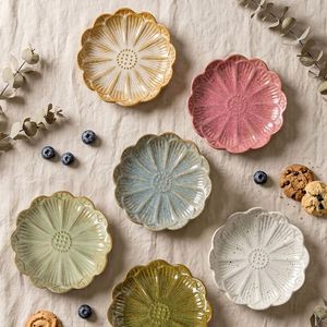 Ceramic Taste Dish for Restaurant Flower Shape Porcelain Nut Saucer <b>Small</b> Plate Mini Soy Sauce Seasoning Tableware Supplies - Product Image 2
