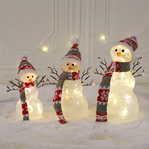 <strong>Christmas</strong> Table Decoration <strong>Suppliers</strong> <strong>Wholesale</strong> Cheap Price Multi-Style Snowman With LED Light <strong>Christmas</strong> <strong>Ornament</strong> Family Set 2025 - Product Image 3