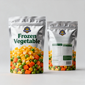 Bolsa de Plástico Laminada Personalizada con Impresión Personalizada para Envasado de Alimentos Congelados, Bolsa para Mezcla de Verduras Congeladas - Product Image 5