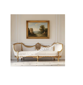 โซฟาแต่งงานมีสไตล์ใส่สบายสำหรับเจ้าสาวและเจ้าบ่าวเบาะระดับพรีเมียมเหมาะสำหรับงานเลี้ยงต้อนรับในงานพิธีเฟอร์นิเจอร์หรูหราอินเดีย - Product Image 4