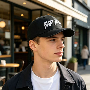 Gorra de Béisbol Estructurada de 6 Paneles de Algodón, Gorras de Béisbol con Logotipo Bordado en 3D Personalizado, Gorra de Béisbol Ajustable Unisex - Product Image 4