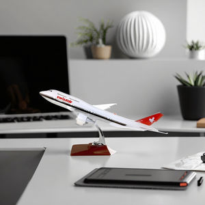 47cm 1:150 Résine Swiss Airlines B747-400 Ornement Décoratif - Product Image 5