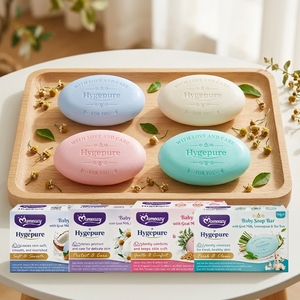 Savon pour bébé Momeasy 100g au <span class=keywords><strong>lait</strong></span> de chèvre et aux extraits de plantes, savon pour bébé hydratant et nourrissant au <span class=keywords><strong>lait</strong></span> de chèvre, savon pour bébé naturel doux parfumé - Product Image 2