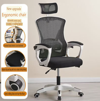 Silla de Oficina para el Hogar, Reclinable, Giratoria y Ajustable, con Reposacabezas Ajustable para Reuniones y Conferencias