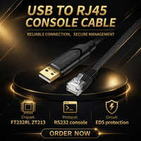 Câble console USB vers RJ45 Mindpure FT232RL ZT213 USB 2.0 RS232 Adaptateur série Rollover pour la débogage de routeurs et commutateurs réseau