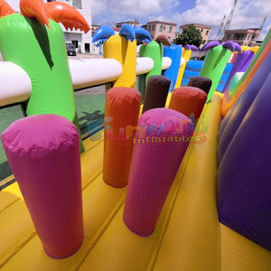 Castillo inflable para niños, casa de brinco, parque infantil inflable grande, paraíso tropical. - Product Image 6