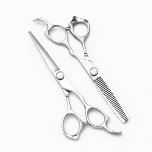 Tijeras Profesionales de Acero Inoxidable para Cabello, Tijeras Planas para Adelgazar el Cabello, para Uso en Peluquerías y Autocorte - Product Image 2