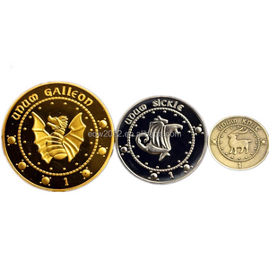 Monete di Harry Potter: Gallone <span class=keywords><strong>d</strong></span>'<span class=keywords><strong>Oro</strong></span>, Gallone <span class=keywords><strong>d</strong></span>'Argento, Gallone di Rame, Moneta di Gringotts - Product Image 1