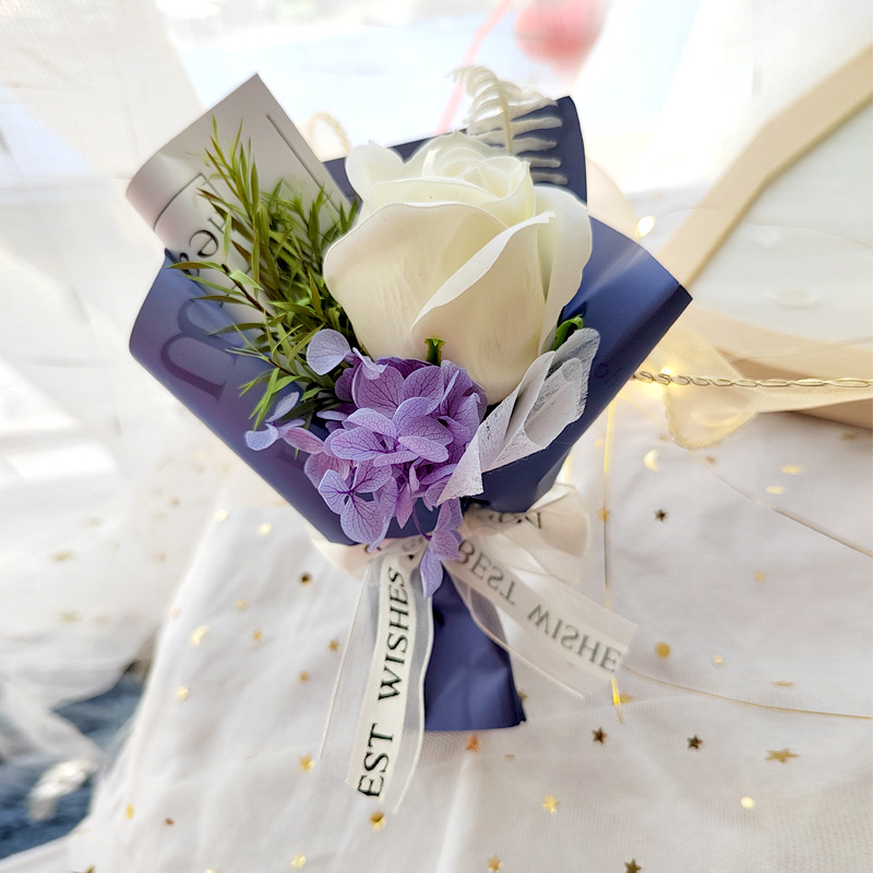 white rose purple