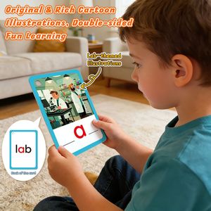 Cartes flash de puzzle de 3 lettres avec stylo marqueur pour corriger l'<span class=keywords><strong>orthographe</strong></span> des mots, cartes flash double face pour l'apprentissage en maternelle et préscolaire - Product Image 6