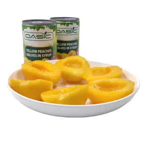 Best Quality Fresh 425g Canned Yellow Peach From China With Customized Brands
