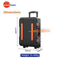 Générateur solaire portable Flight Case 1500W 3800KWh avec batterie LiFePO4, contrôleur MPPT, démarreur de secours et onduleur solaire à onde sinusoïdale pure