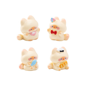 Artisanat en résine, micro-paysage, adorable chaton siamois mignon, décorations DIY, accessoires, mini-ornements de bureau - Product Image 5