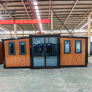 Villa Prefabbricata Dependance Casa Container Espandibile da 40 Piedi e 20 Piedi Casa Mobile Prefabbricata Pieghevole con 2, 3 o 4 Camere da Letto, Bagno e Cucina - Product Image 1