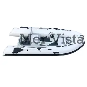 CE 360 Hypalon Deep V Aluminium Kaku Hull Inflatable Rib Perahu dengan Mesin Tempel