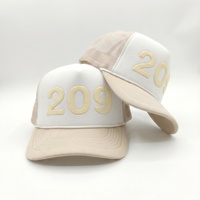 Casquette Trucker Vintage 5 Panneaux en Mousse avec Corde, Impression 3D en Relief Personnalisée, Casquette Snapback en Maille, Performance Hip Hop pour Marque
