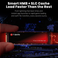 Taimi M.2 NVMe PCIe 3.0 SSD 512 Go, nouveau disque SSD interne pour ordinateur portable de jeu, ordinateur de bureau, mise à niveau PC, 3500 Mo/s en lecture/3000 Mo/s en écriture