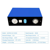 Baterai Lithium Ion Phosphate Grade A Gotion Guoxuan Lifepo4 Cell 3.2V 150Ah 150 Ah Akku Solar Home Bateria
