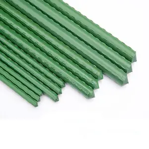Manufacturer Supplier Garden Stake Climbing Plants Sticks Wholesale Metal Plant Stakes Plastic coated steel