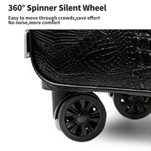 Offre Spéciale : Ensemble de 2 Valises en Cuir PU, Bagage de <span class=keywords><strong>Voyage</strong></span> 16 Pouces, Bagage à Main et à Roulettes Universelles pour Affaires - Product Image 3