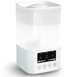 Humidificateur d'air intelligent à ultrasons Remplissage par le haut Humidificateur facile à nettoyer avec lumières colorées Humidificateur d'air à synchronisation