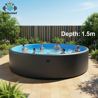 Piscine hors sol gonflable ultra-rigide de haute qualité, grande piscine I Go Drop Stitch pour jardin extérieur, style Ipool