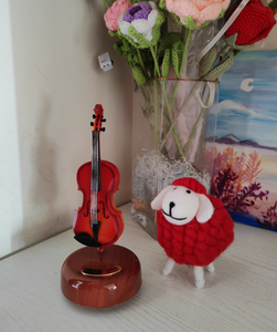 Ornements en feutre de <span class=keywords><strong>mouton</strong></span> mignons, décoration créative pour la maison, chambre à coucher, chambre d'enfant, moderne et simple, décoration de cave à <span class=keywords><strong>vin</strong></span> chinoise - Product Image 6