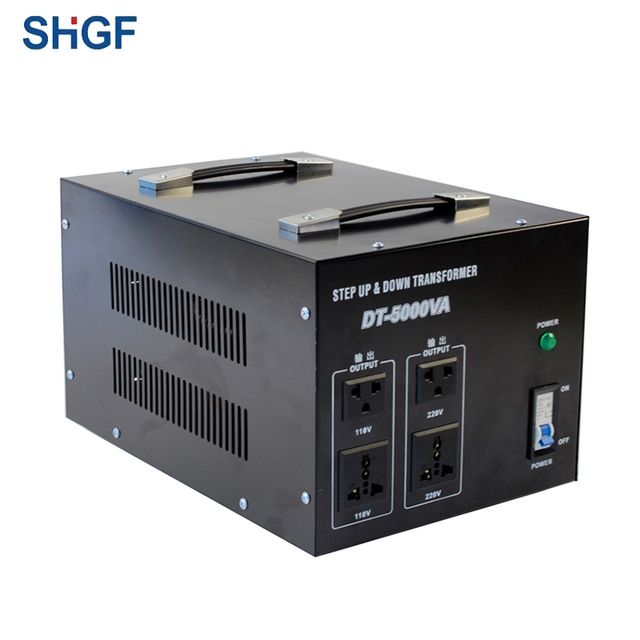 Voltage Converter AC Step-Up Transformer 110V/220V Input Output 5000W Single Phase