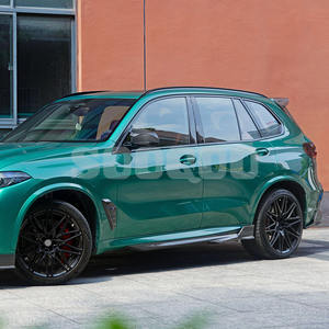 SOOQOO nuova gonna laterale prepres in fibra di carbonio 2023 + per BMW <span class=keywords><strong>X5</strong></span> G05 X5M F95 tipo <span class=keywords><strong>paraurti</strong></span> - Product Image 3