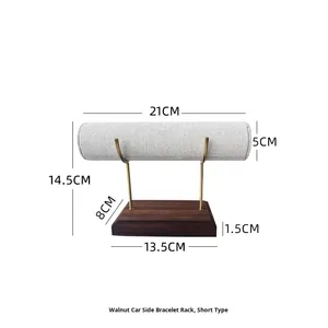 Présentoir à bijoux <span class=keywords><strong>en</strong></span> coton et <span class=keywords><strong>lin</strong></span> à double fourchette pour bracelets, présentoir à bracelets pour bijoux, bijouterie et présentoir pour bijoux - Product Image 6