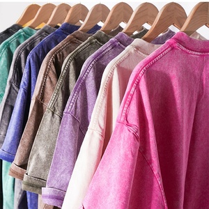 เสื้อยืดโอเวอร์ไซส์แบบกำหนดเองผ้าคอตตอนฟอกสีแบบวินเทจดีไซน์แบบ grapic - Product Image 3