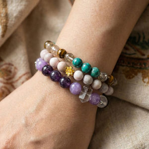 RINNTIN GMB92 Bijoux en <span class=keywords><strong>pierre</strong></span> naturelle <span class=keywords><strong>de</strong></span> haute qualité, vente en gros, bracelet <span class=keywords><strong>de</strong></span> guérison en <span class=keywords><strong>pierre</strong></span> œil <span class=keywords><strong>de</strong></span> tigre et perles <span class=keywords><strong>de</strong></span> <span class=keywords><strong>turquoise</strong></span> pour femmes et hommes - Product Image 5