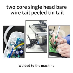 New NEMA 1-15p mở rộng dòng 5ft 18AWG dây cáp điện 2pin cắm điện để đuôi Tước cho phổ AC thiết bị nhà PVC - Product Image 3