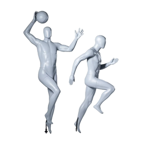 Tienda usada de <span class=keywords><strong>cuerpo</strong></span> entero musculoso masculino corriendo jugando baloncesto maniquíes para exhibición de ropa deportiva - Product Image 1