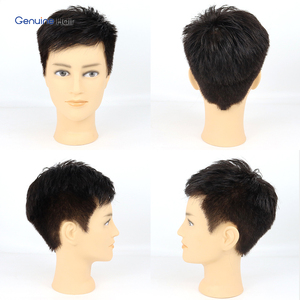 Parrucchino Traspirante in Pizzo Completo per <span class=keywords><strong>Uomo</strong></span>, 100% Capelli Umani Naturali, Densità 130%, Nero, Sistema di Sostituzione Invisibile - Product Image 2