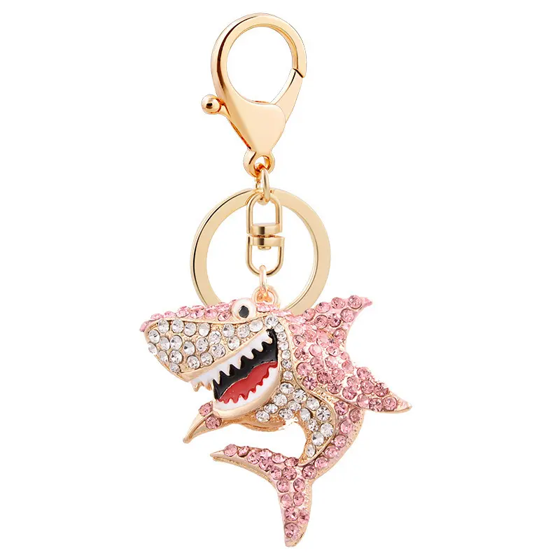 LLavero de tiburón Ocean Series Starfish llavero bolsa colgante accesorio coche colgante llavero de tiburón para mujer