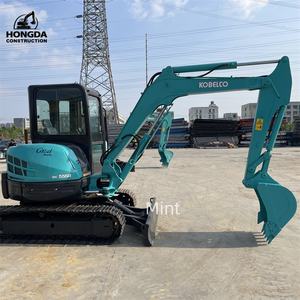 Mini excavatrice originale de 5 tonnes à vendre Mini excavatrice hydraulique Kobelco d'occasion Kobelco Sk55 - Product Image 2