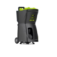 Lanceur de balles de tennis automatique PUSUN avec trémie haute capacité, contrôle par application, exercices d'entraînement intelligents