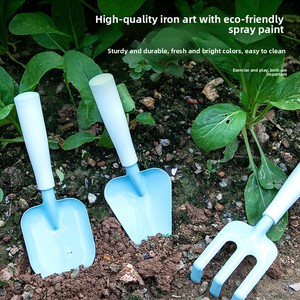 Kids <strong>Gardening</strong> Tool Set, <strong>Children</strong> Garden Shovel Rake Watering Can Apron <strong>Gloves</strong> Storage Bag, Outdoor Planting Beach Play Toy Kit - Product Image 3