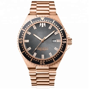 Reloj Mecánico Automático Clásico de Oro Rosa Personalizado para Hombre, Reloj Deportivo de Moda, Reloj de Negocios de Acero Inoxidable a Prueba de Agua para Hombre - Product Image 4