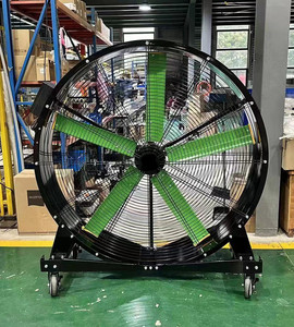 Ventilateur industriel portable HVLS de 1,5 m (1500 mm, 5 pieds) le plus vendu, avec moteur de plafond intégré - Product Image 1