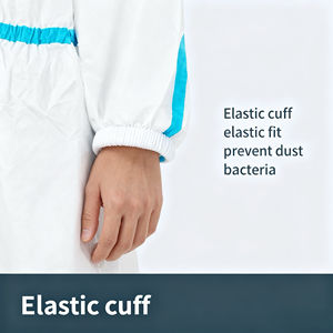 ชุดคลุมป้องกันระบายอากาศได้ดีแบบใช้แล้วทิ้งทำจากโพลีเอทิลีน PP ไม่ถักไม่ทอสำหรับภาพวาดในอุตสาหกรรมอาหารสำหรับผู้ใหญ่ - Product Image 4