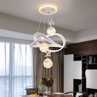 Luminaire suspendu LED linéaire de luxe pour îlot de cuisine, restaurant et bars, design moderne, hauteur réglable, en verre K9, best-seller