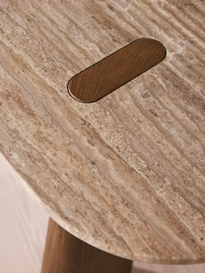 Mesa de Centro de Madera de Roble Macizo Moderna para Sala de Estar de Lujo Italiana, Diseño Elegante de Mesa Auxiliar - Product Image 3